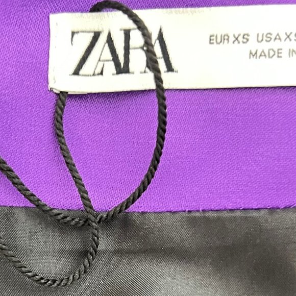 NEW Zara Glam Satin Shorts with a Flounce- Size XS - Picture 14 of 16